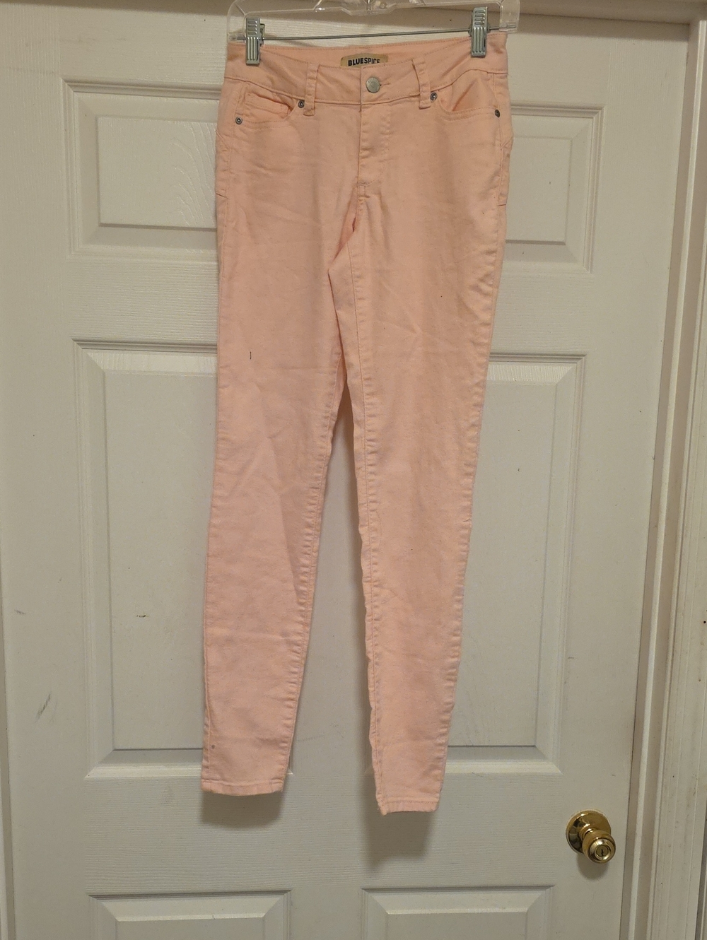 Blue Spice Women's Light Peach Skinny Jeans